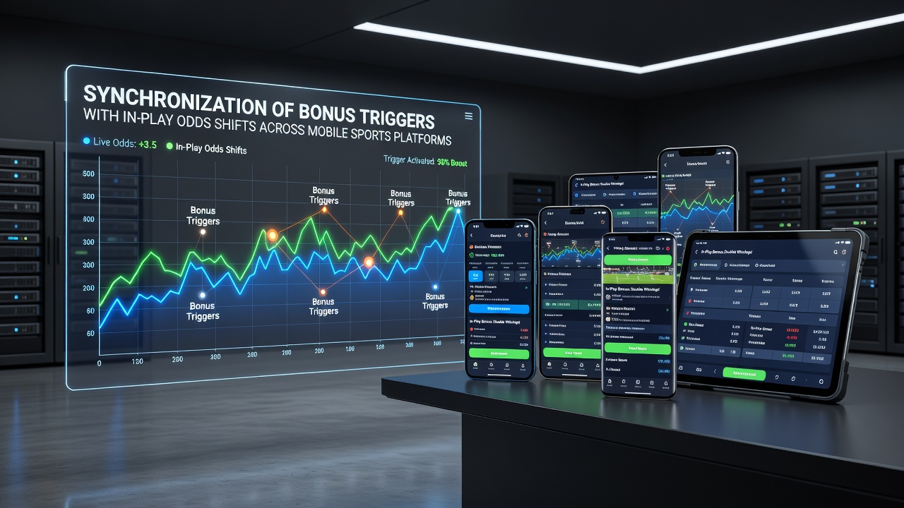 Backend architecture diagram illustrating data flow between odds adjustment servers and bonus trigger modules on mobile sports platforms